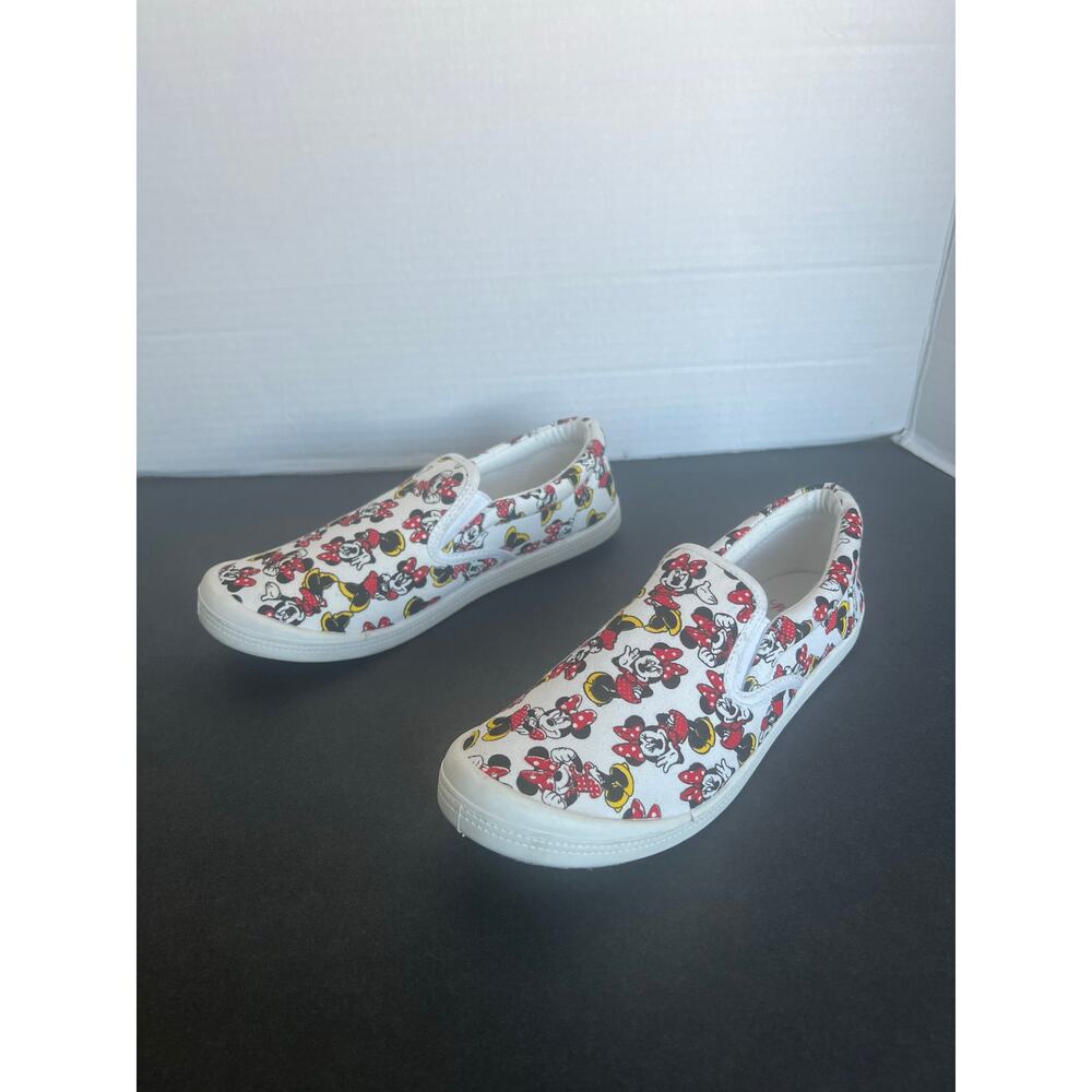 NWOT Minnie Mouse Disney Canvas Slip On Loafer Sneaker Shoes Size‎ 7